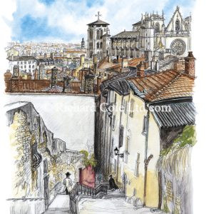La Montée des Chazeaux, Vieux Lyon.